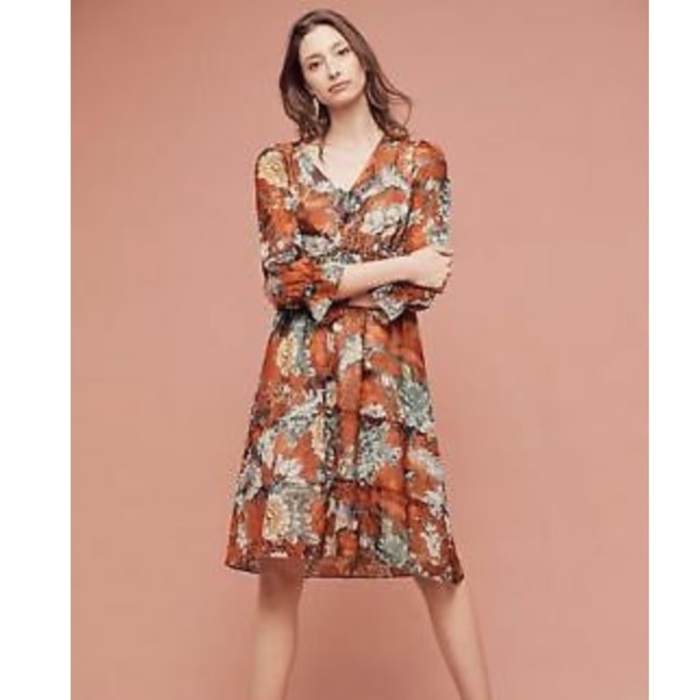 Anthropologie Hemant & Nandita Peasant Dress